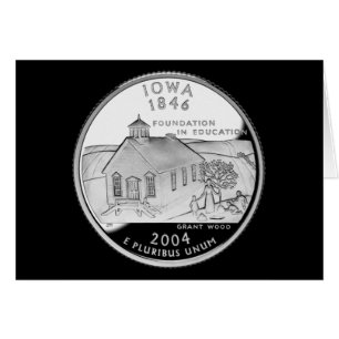 State Quarter of Iowa Reverse Side Faux