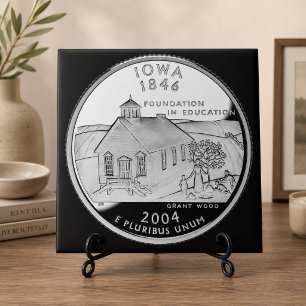 State Quarter of Iowa Reverse Side Faux Tile