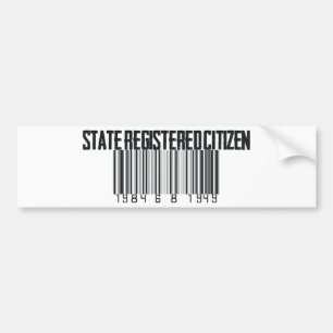 State Registered Bumper Sticker