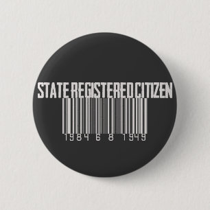 State Registered Citizen 6 Cm Round Badge
