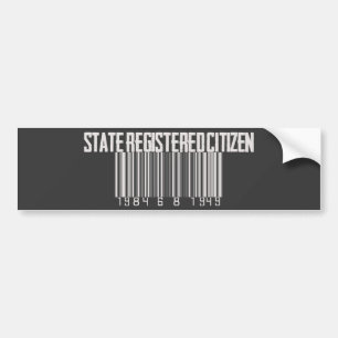 State Registered Citizen Bumper Sticker