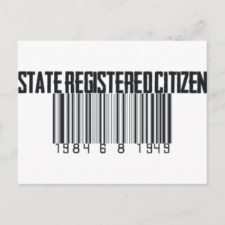 State Registered Postcard