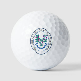 State seal of Connecticut, USA Golf Balls