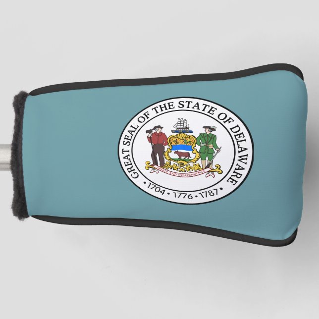 State Seal of Delaware Golf Head Cover (Front)