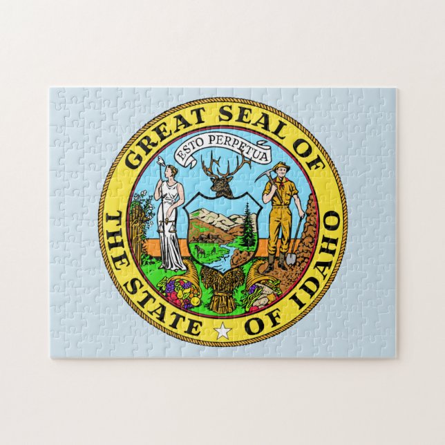 State Seal of Idaho. Jigsaw Puzzle (Horizontal)