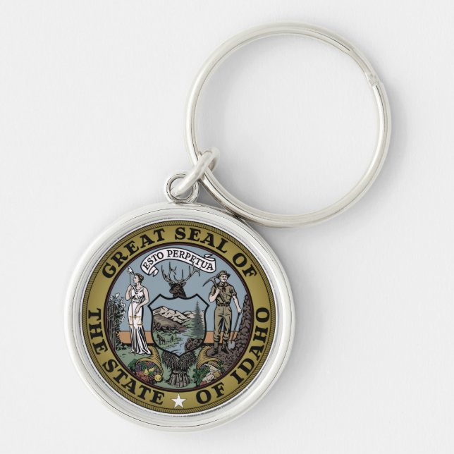 State Seal of Idaho Key Ring (Front)