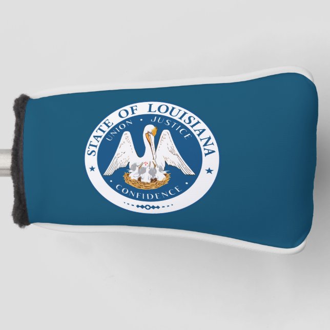 State Seal of Louisiana Golf Head Cover (Front)