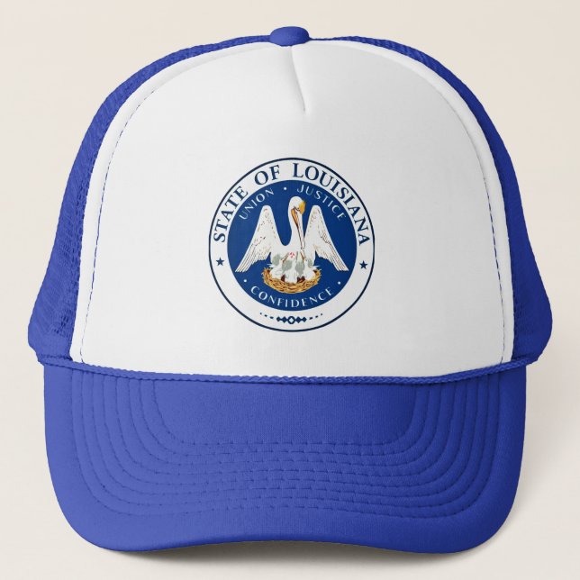 State Seal of Louisiana Trucker Hat (Front)