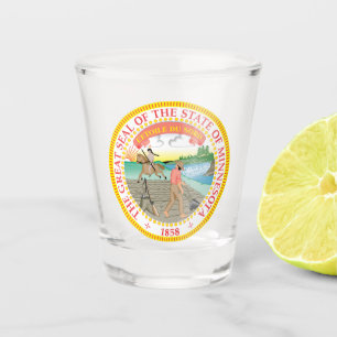 State Seal of Minnesota Shot Glass