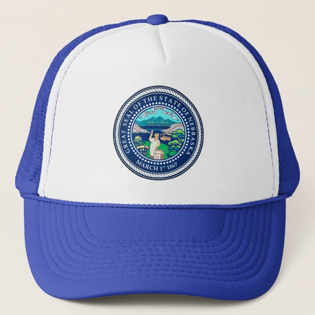 State Seal of Nebraska Trucker Hat (Front)