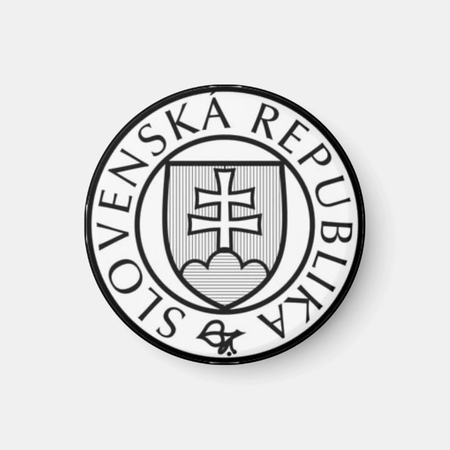 State Seal of Slovakia Magnet (Front)