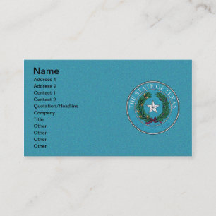 STATE SEAL OF TEXAS BUSINESS CARD