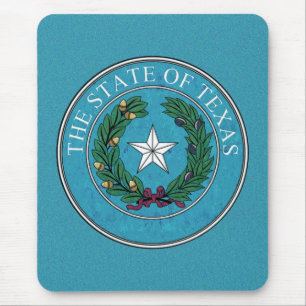 STATE SEAL OF TEXAS MOUSE MAT