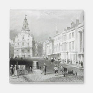 State Street, Boston,engraved by S.Lacey Magnet