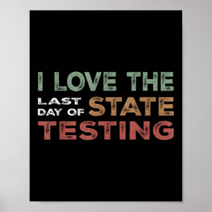 State Testing Week Done Cute Student Celebration Poster