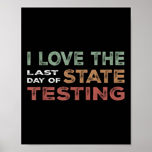 State Testing Week Done Cute Student Celebration  Poster (Front)