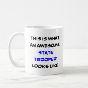 state trooper, awesome coffee mug