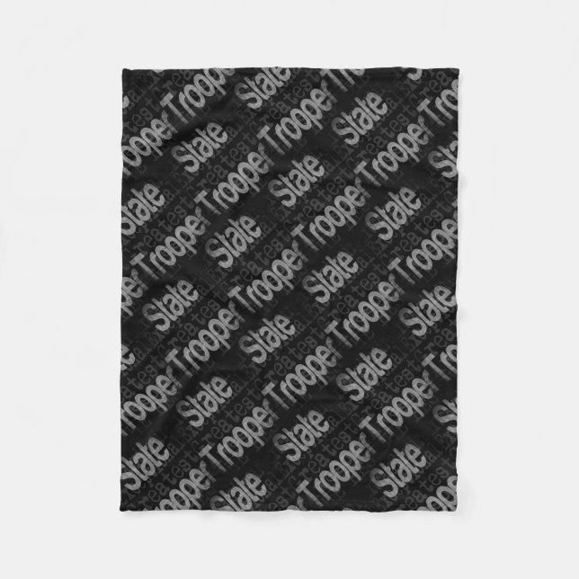 State Trooper Extraordinaire Fleece Blanket (Front)