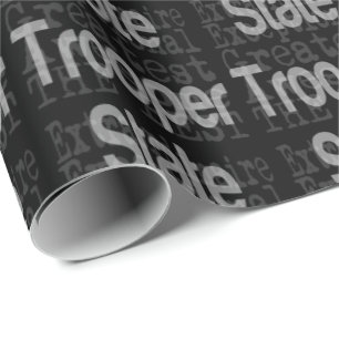 State Trooper Extraordinaire Wrapping Paper
