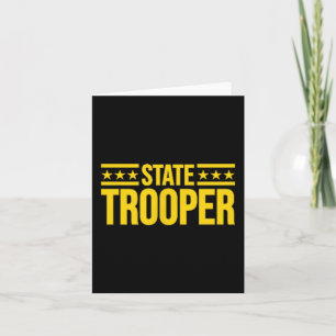 State Trooper Police Uniform Costume Card