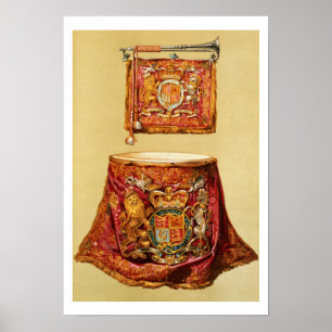 State trumpet, probably George III, and kettledrum Poster
