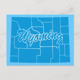 State Wyoming Postcard