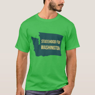 Statehood for Washington Retro Minimalist Joke T-Shirt