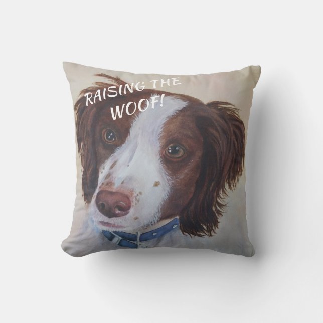STATELY AUBURN SETTER MIX CUSHION (Front)