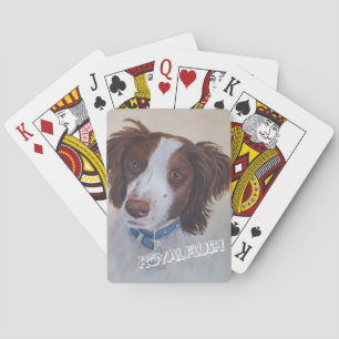 STATELY AUBURN SETTER MIX PLAYING CARDS