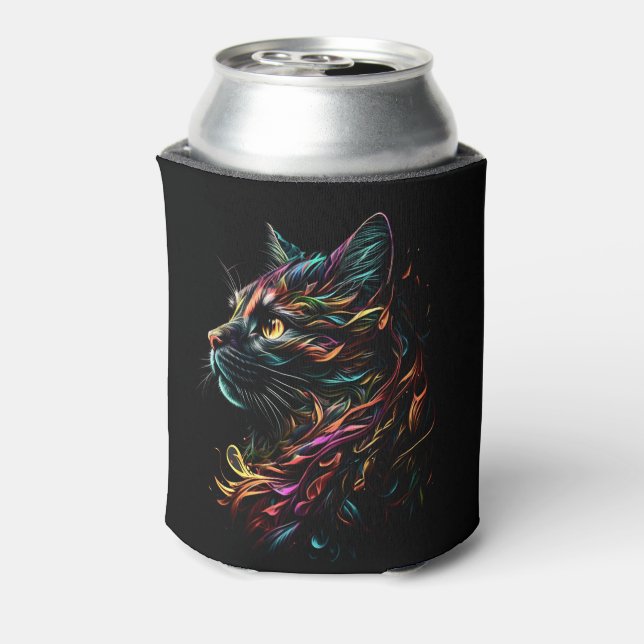 Stately Feline Profile  Can Cooler (Can Back)