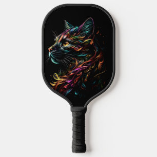 Stately Feline Profile  Pickleball Paddle