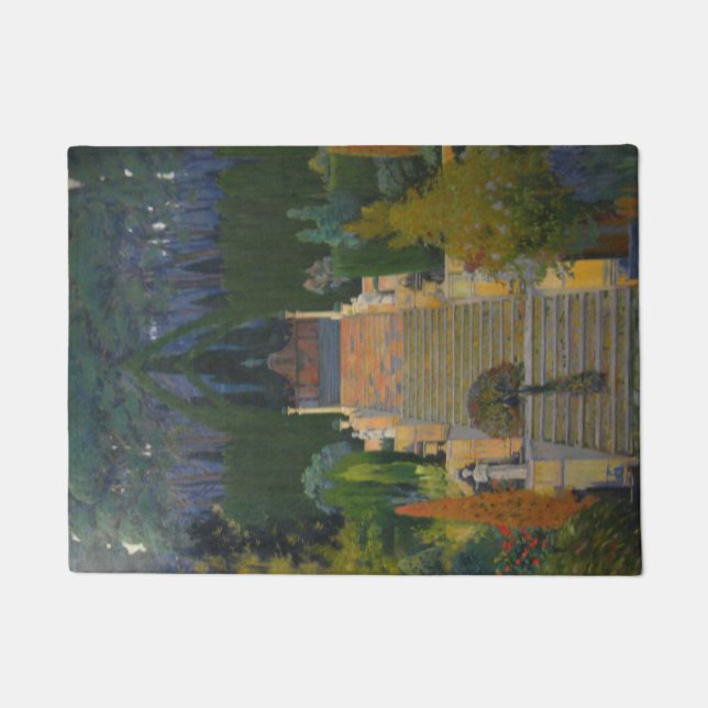 Stately Garden in Mallorca (by Santiago Rusiñol) Doormat (Front)
