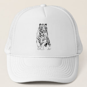 Stately White Tiger Hat