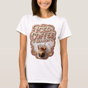 Statement Gold ICED COFFEE SEASON Bold Design T-Shirt