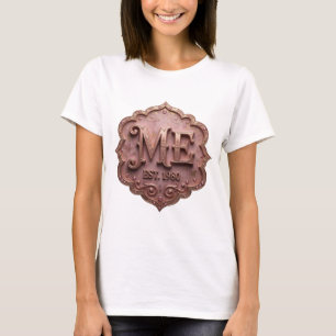 Statement Gold ME EST 1980 Print T-Shirt