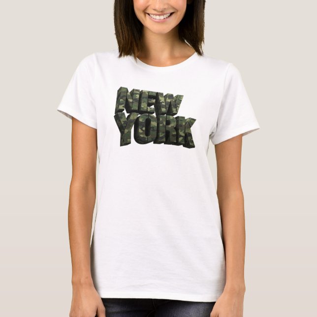 Statement Green NEW YORK Quote Shirt (Front)