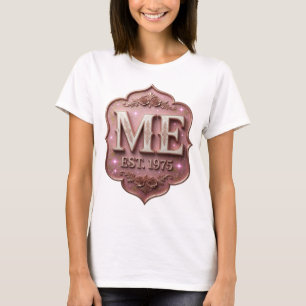 Statement Pink ME EST 1975 Print T-Shirt