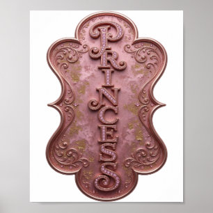 Statement Pink PRINCESS Design Poster
