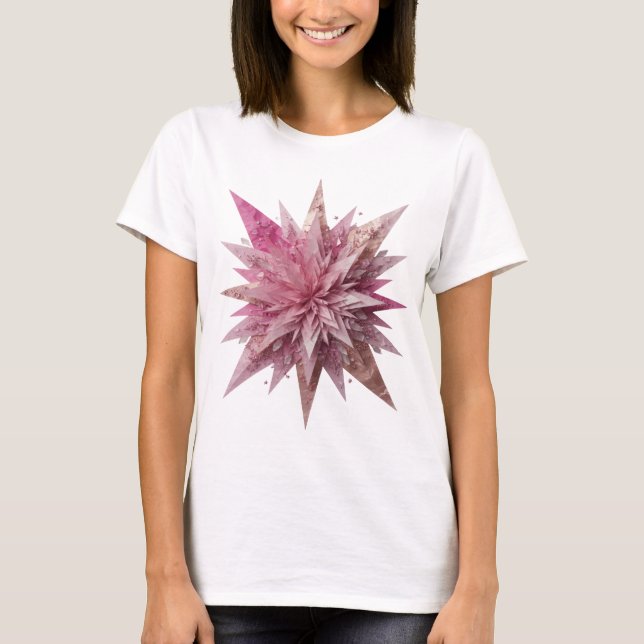 Statement Pink STAR OF PINK Slogan Design T-Shirt (Front)