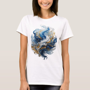 Statement Silver ABSTRACT ART Design T-Shirt