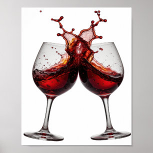 Statement Silver CHEERS TO GOOD HEALTH Print