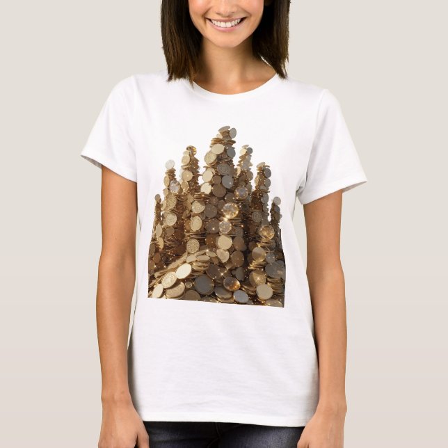 Statement Silver GOLDEN TREES OF RICHES T-Shirt (Front)