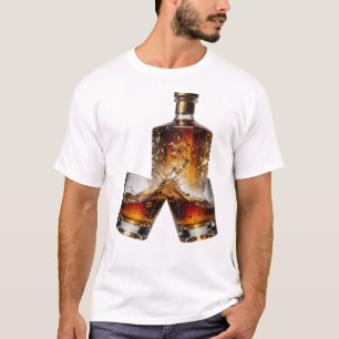 Statement Silver WHISKY Wearable Art T-Shirt