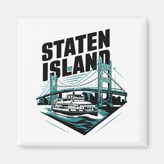 Staten Island New York Ferry  Magnet (Front)