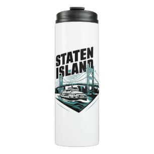 Staten Island New York Ferry Thermal Tumbler