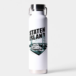 Staten Island New York Ferry Water Bottle