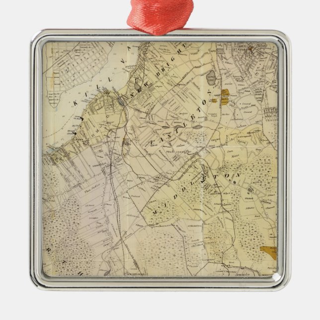 Staten Island North Metal Tree Decoration (Front)