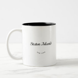 Staten Island NY Two-Tone Coffee Mug