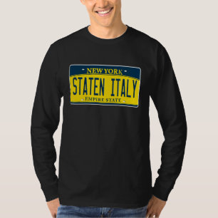 Staten Italy Island  Ny New York Italian American T-Shirt