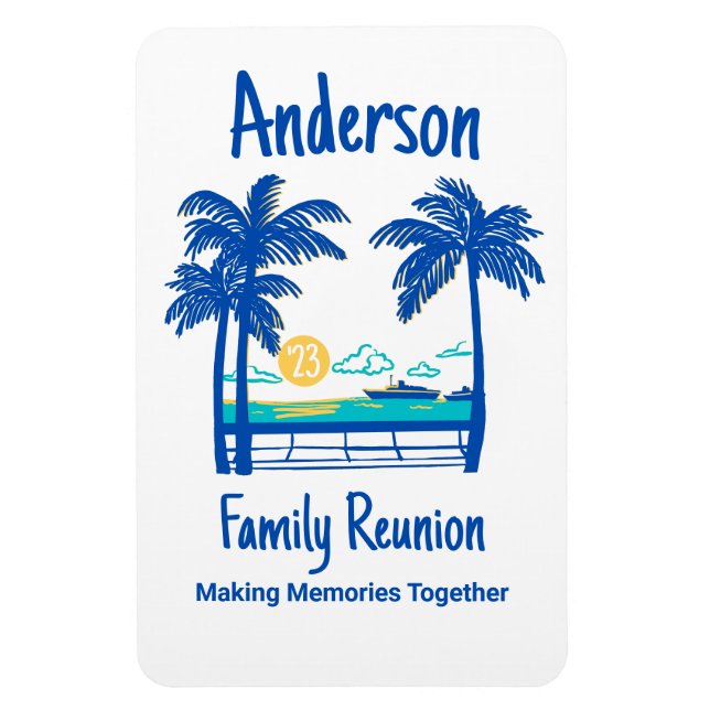 Stateroom Door Magnet Family Reunion Customisable (Vertical)